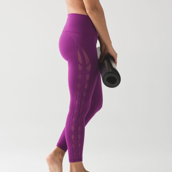 lululemon athletica Pants - Lululemon High Times Pant (Rhythm) in Chilled Grape